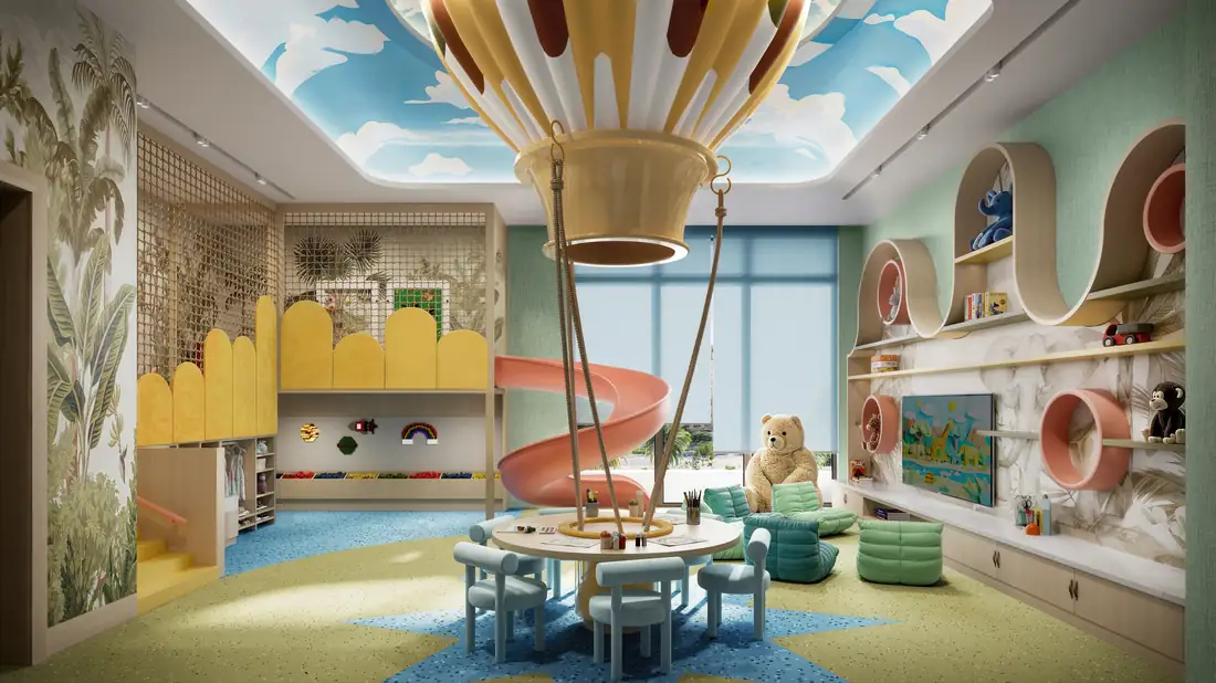 Kids club play area at Fairmont Residences Al Marjan Island